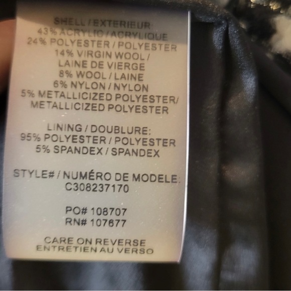 ALICE + OLIVIA Striped Evening Tweed Jacket - Picture 5 of 6